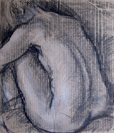 Leaning Nude Study by Gosia Urbanowicz