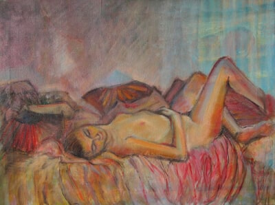 Reclining Nude Study by Gosia Urbanowicz